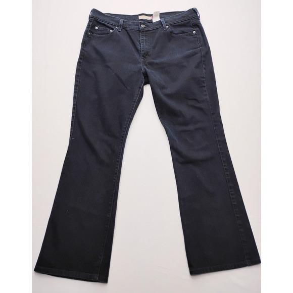 Levi's Denim - Levis Womans 515 Boot Cut Dark Blue Jeans Size 16 M